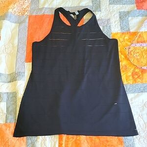 Athleta - Striped Tank - Size Small - Black